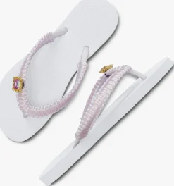 UZURII teenslippers pink macrame switch><noscript><img width=