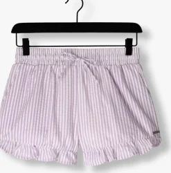 lila colourful rebel korte broek sensa striped ruffle short