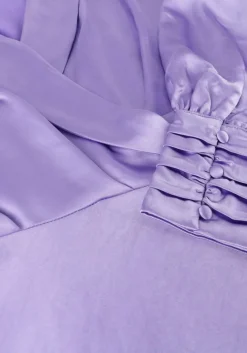 lila notre-v mini jurk nv-doris satin dress