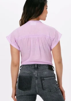 lila scotch & soda t-shirt short sleeve scarf relaxed shirt