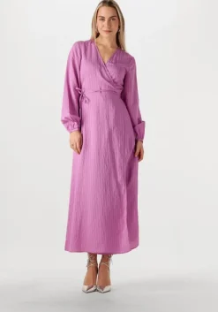 SELECTED FEMME midi jurk slflucia-susie ls ankle wrap dress>DAMES Jurken