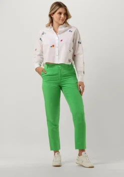 SCOTCH & SODA pantalon lowry - mid rise slim summer event trousers>DAMES Broeken