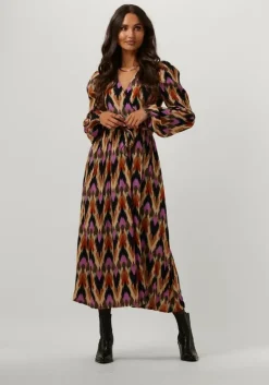 multi aaiko midi jurk jitte multi ethnic vis 523