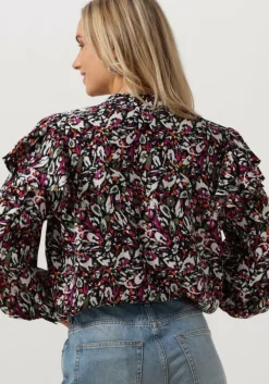 ALIX THE LABEL blouses ladies woven blurry flower blouse><noscript><img width=