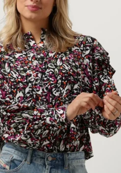 ALIX THE LABEL blouses ladies woven blurry flower blouse><noscript><img width=