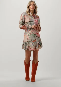 multi alix the label minirok ladies woven fancy mix skirt