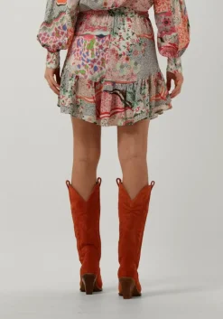 multi alix the label minirok ladies woven fancy mix skirt