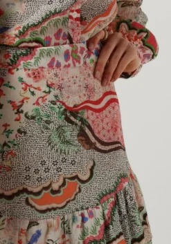 multi alix the label minirok ladies woven fancy mix skirt