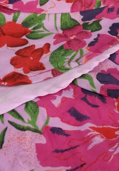 ALIX THE LABEL mini jurk ladies woven painted flower broderie dress><noscript><img width=