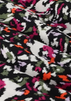 multi alix the label mini jurk ladies woven blurry flower wrap dress