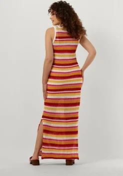 COLOURFUL REBEL maxi jurk alizee crochette stripe maxi dress><noscript><img width=