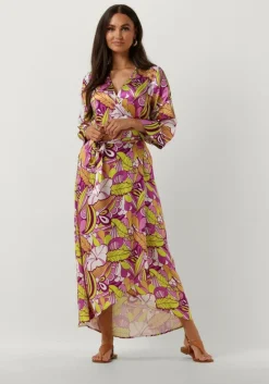 COLOURFUL REBEL maxi jurk lela floral wrap maxi dress>DAMES Jurken