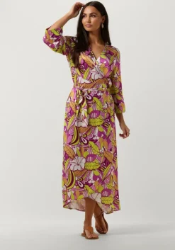 COLOURFUL REBEL maxi jurk lela floral wrap maxi dress>DAMES Jurken