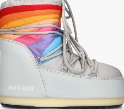 multi moon boot snowboots icon low rainbow