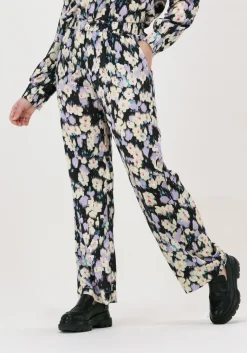 NEO NOIR wijde broek astra graphic botanic pants>DAMES Broeken