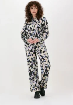 NEO NOIR wijde broek astra graphic botanic pants>DAMES Broeken