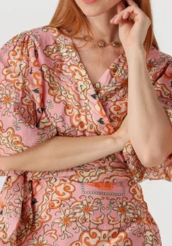 multi object mini jurk objholly 2/4 re short wrap dress 138