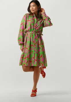 multi pom amsterdam midi jurk afrque dress