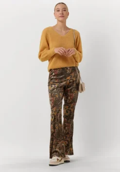 SUMMUM flared broek trousers paisley velvet><noscript><img width=