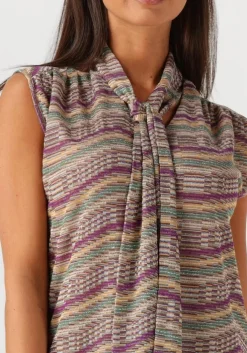 multi summum top top multicolour sparkly wave