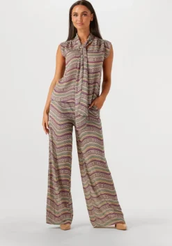 SUMMUM wijde broek wide leg pant colour sparkly wave>DAMES Co-Ord Sets|Broeken