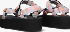 multi teva platte sandalen w flatform universal