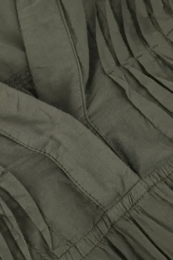 olijf devotion maxi jurk ocean