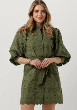 SCOTCH & SODA mini jurk puff sleeve cotton midi dress>DAMES Jurken