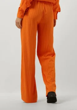 oranje alix the label wijde broek ladies woven krinkle pants
