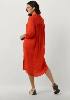 oranje bellamy midi jurk domi 1