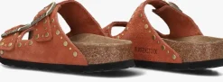 oranje birkenstock teenslippers arizona rivet border