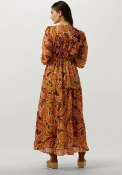 oranje devotion maxi jurk martselo