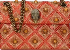 oranje kurt geiger london schoudertas mini kensington jewel