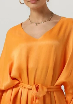 oranje notre-v midi jurk nv-belle midi dress