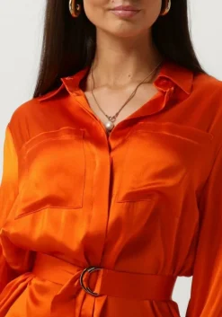 oranje semicouture midi jurk fillipa dress