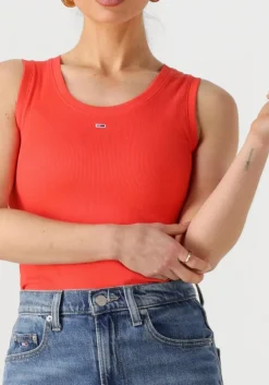 TOMMY JEANS top tjw essential rib tank ext><noscript><img width=