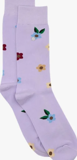 paarse alfredo gonzales sokken flowers