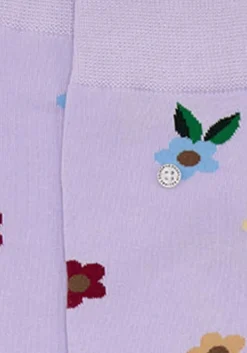 paarse alfredo gonzales sokken flowers