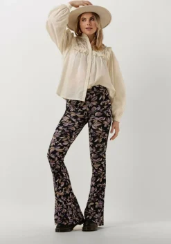 paarse catwalk junkie flared broek tr slow dance