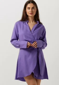 COLOURFUL REBEL e mini jurk hette uni wrap mini dress>DAMES Jurken