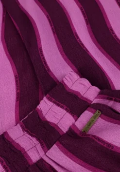 paarse colourful rebel wijde broek melody stripes straight pants