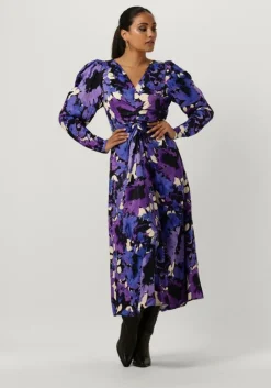 paarse fabienne chapot midi jurk vera dress