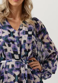 paarse freebird mini jurk wv-aop-ethnic-vis-23-