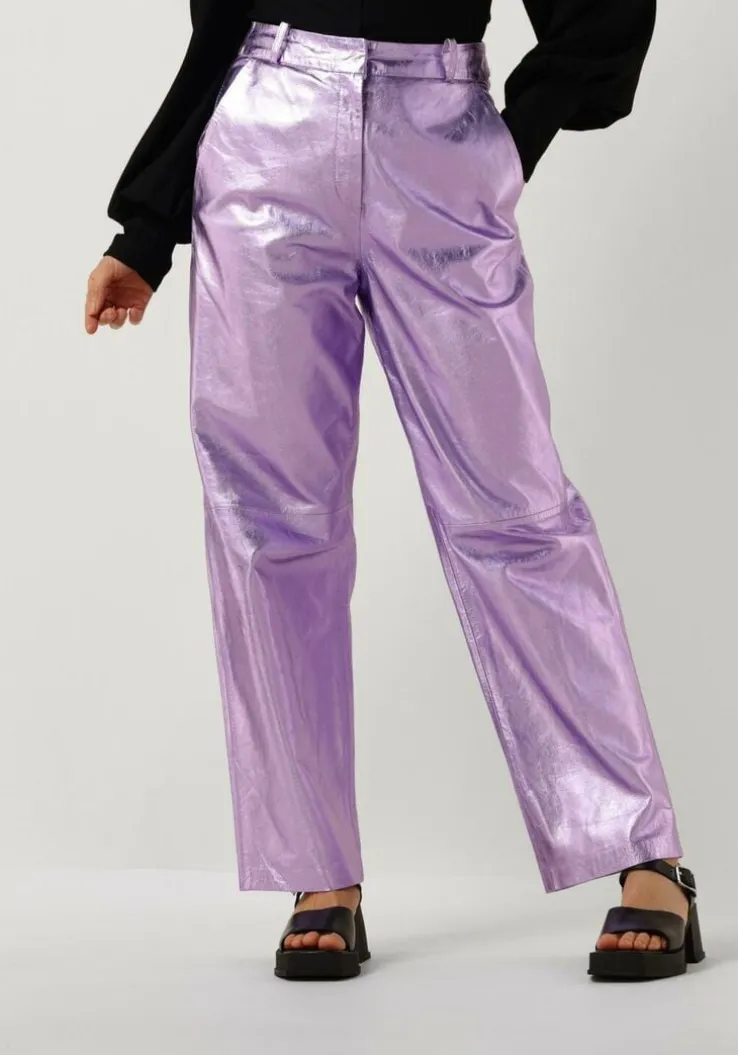 paarse ibana pantalon perfecta metallic