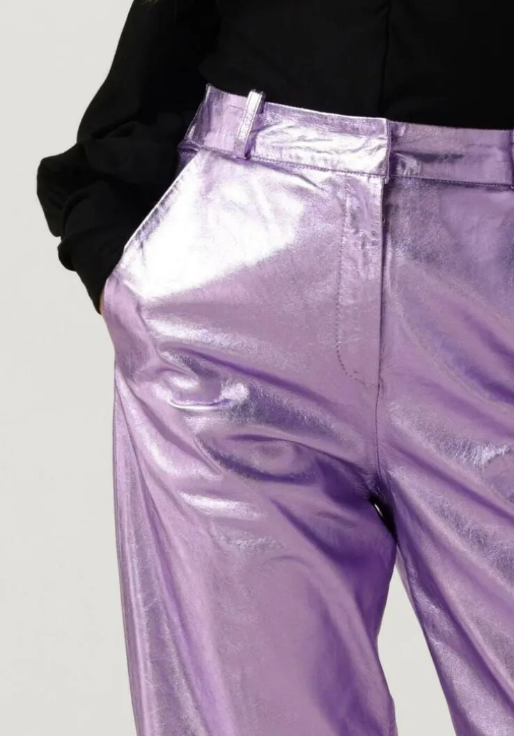 paarse ibana pantalon perfecta metallic
