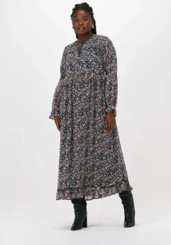 paarse moves maxi jurk chifonella