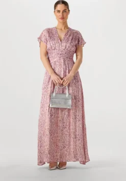 paarse notre-v maxi jurk nv-fiorella