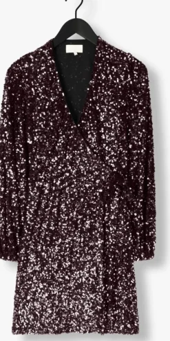 paarse notre-v mini jurk nv-elena