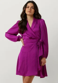 paarse suncoo mini jurk clun