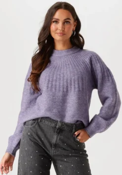 paarse y.a.s. trui yaspaia ls knit pullover s.